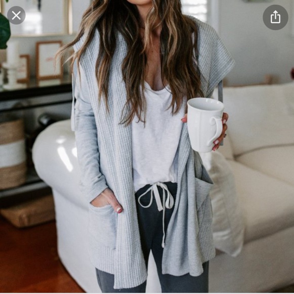 Rainier Pocketed Hooded Knit Cardigan